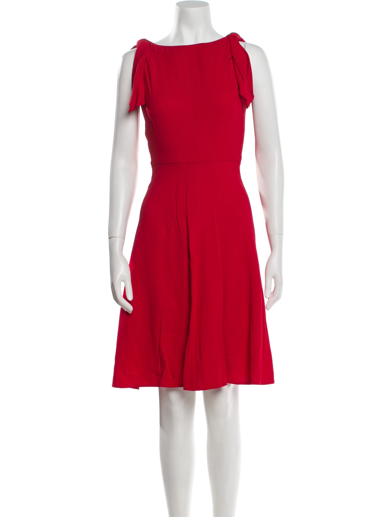 Valentino Bateau Neckline Knee-Length Dress