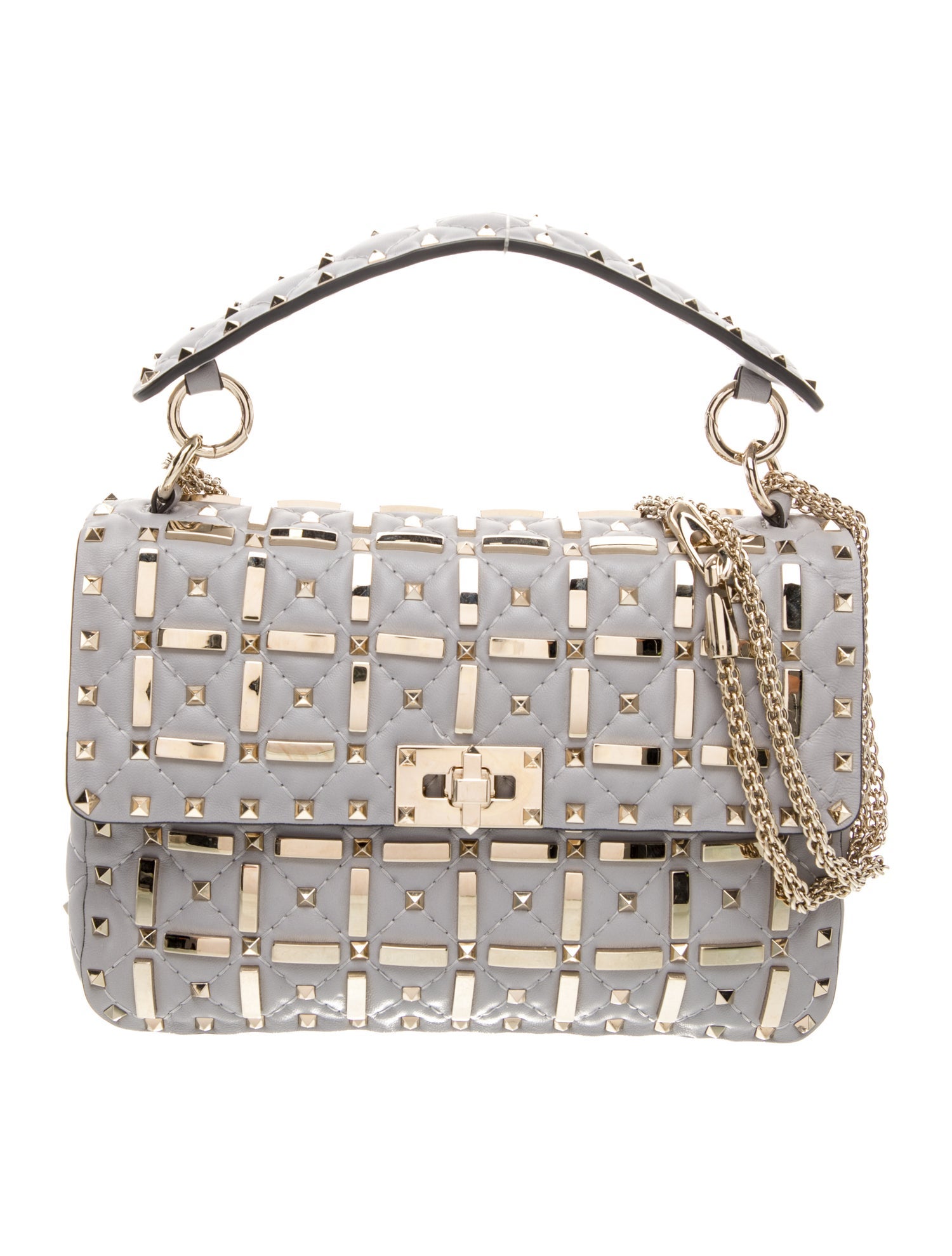 Valentino Rockstud Spike Top Handle Bag