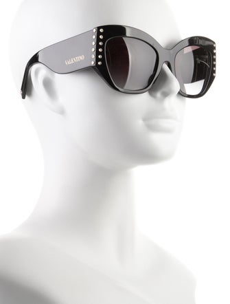 Valentino Rockstud Accents Cat-Eye Sunglasses