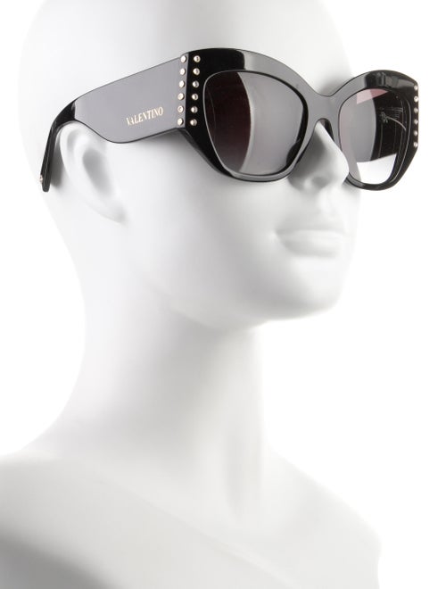 Valentino Rockstud Accents Cat-Eye Sunglasses