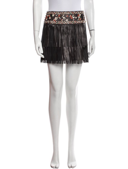 Valentino Leather Mini Skirt