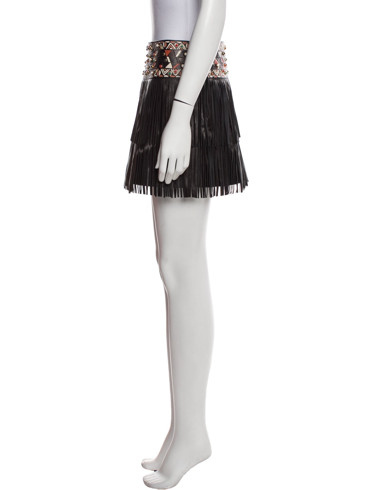 Valentino Leather Mini Skirt