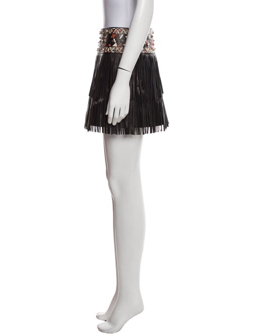 Valentino Leather Mini Skirt