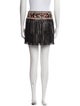 Valentino Leather Mini Skirt