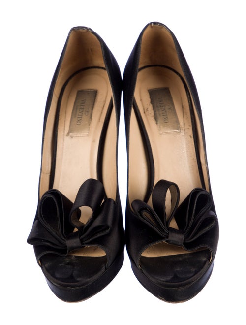 Valentino Satin Bow Accents Pumps