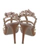 Valentino Rockstud Accents Leather T-Strap Pumps