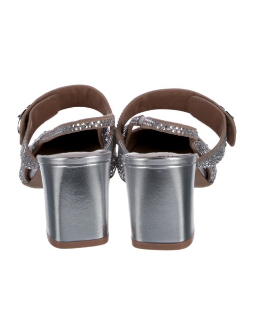 Valentino Crystal Crystal Embellishments Slingback Pumps