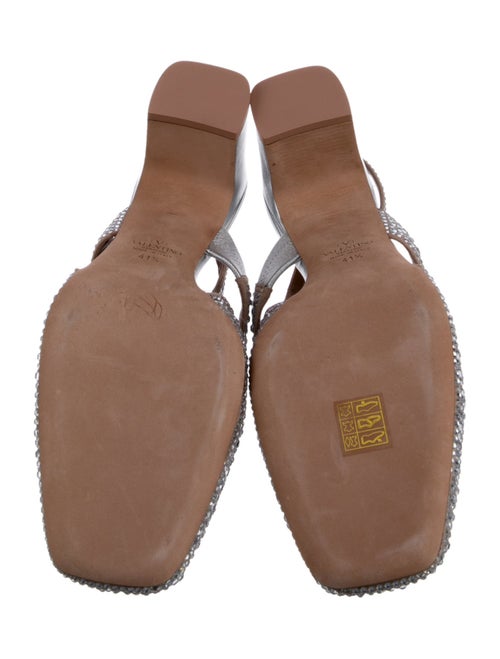 Valentino Crystal Crystal Embellishments Slingback Pumps