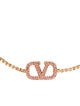 Valentino Crystal VLogo Signature Link Bracelet