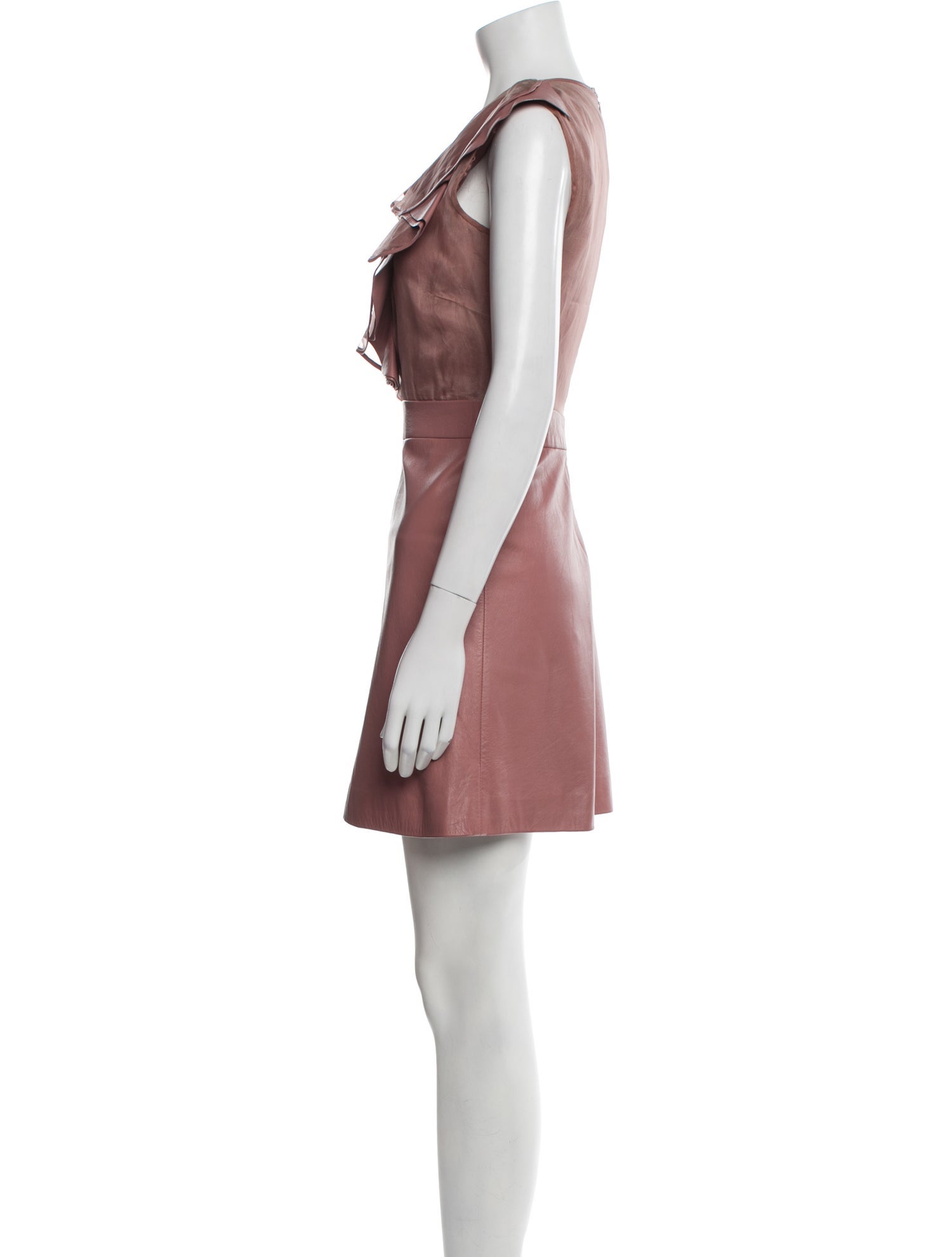 Valentino Lambskin Mini Dress