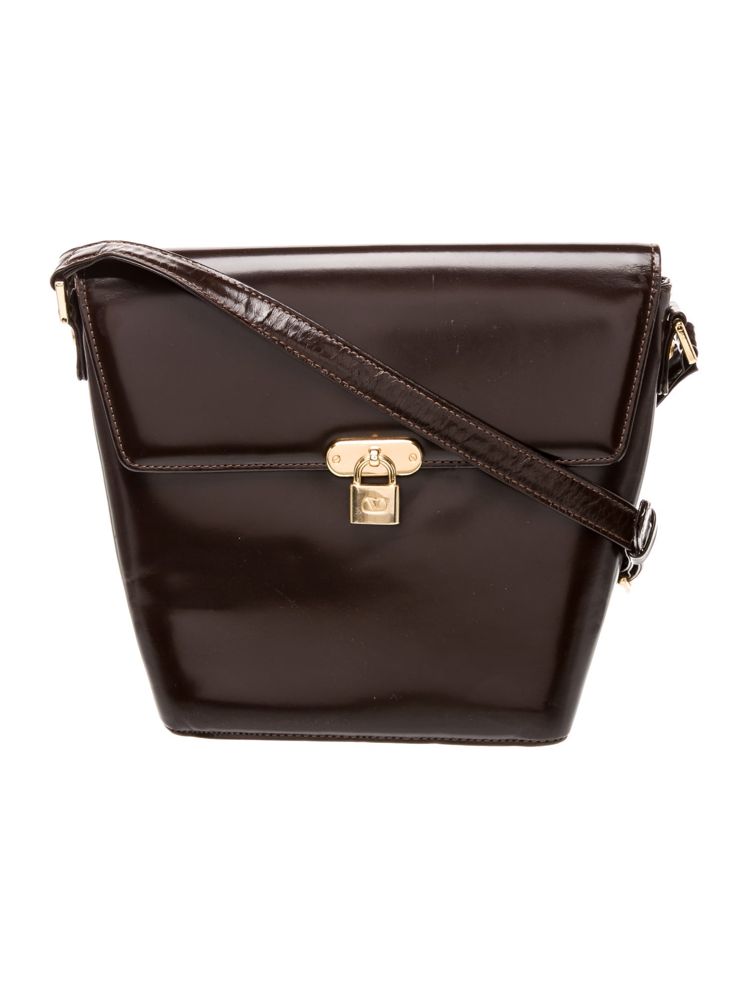 Valentino Patent Leather Shoulder Bag Vintage