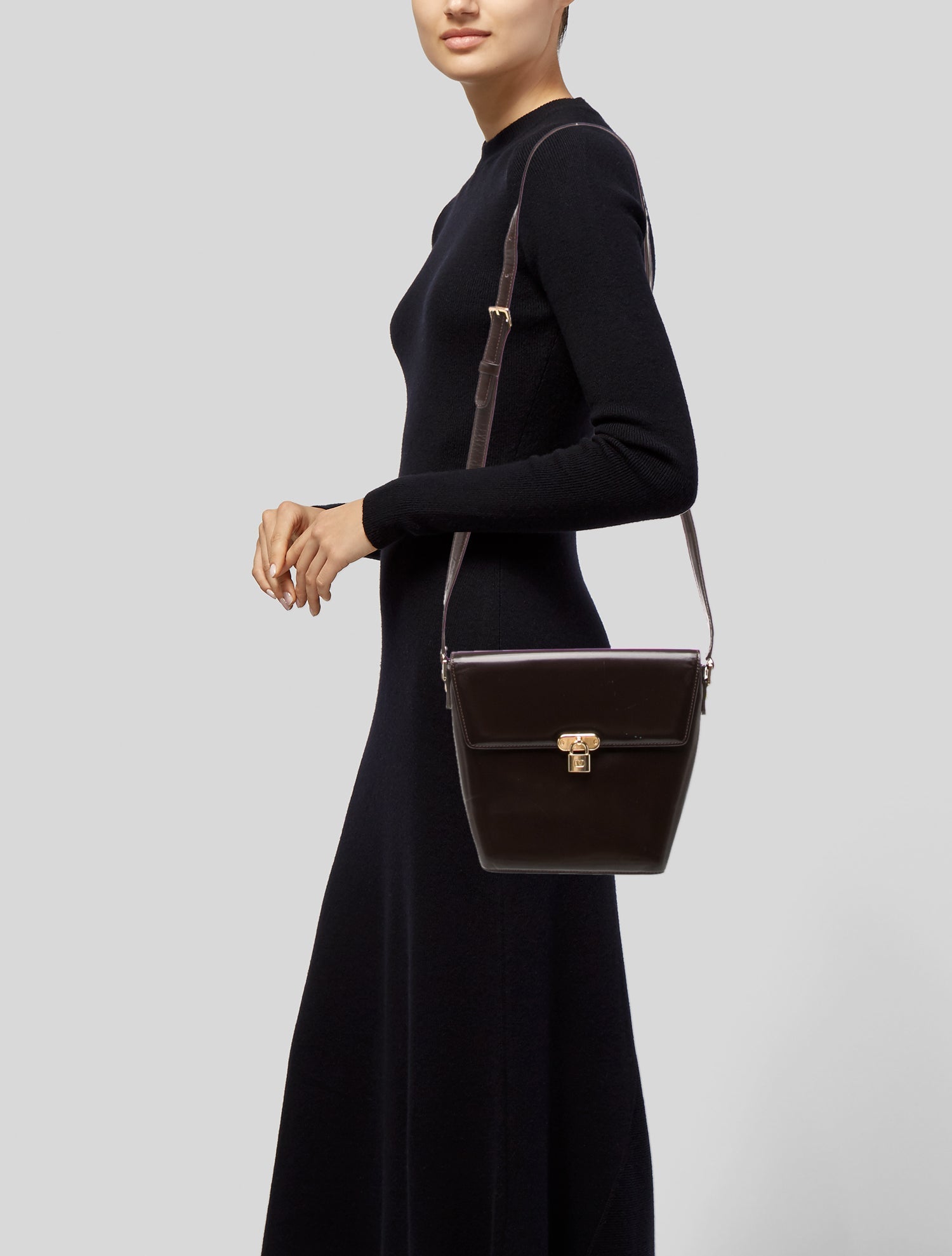 Valentino Patent Leather Shoulder Bag Vintage