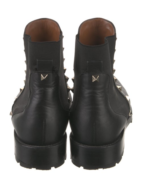 Valentino Rockstud Accents Leather Chelsea Boots