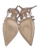Valentino Rockstud Accents Leather T-Strap Pumps