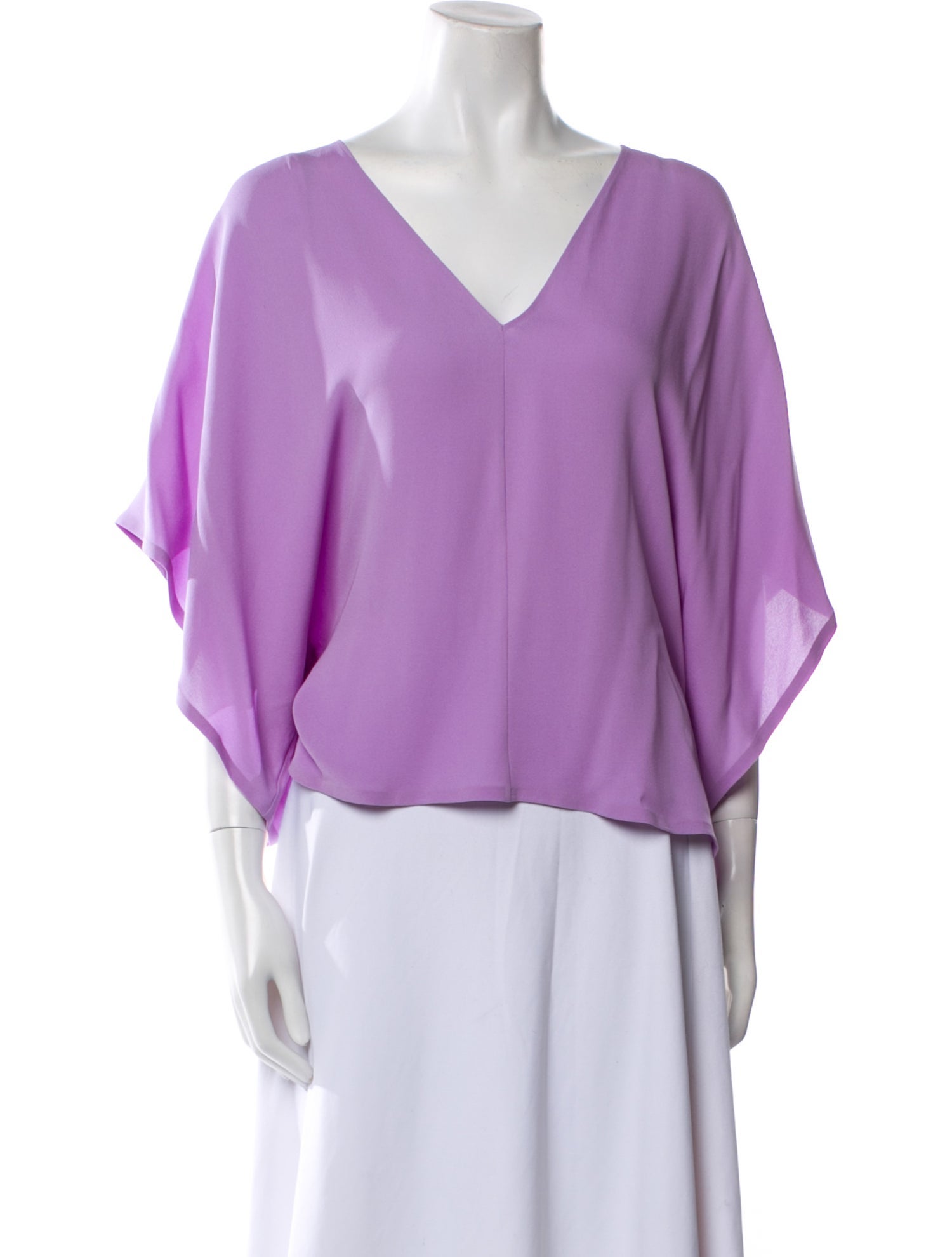 Valentino Silk V-Neck Blouse