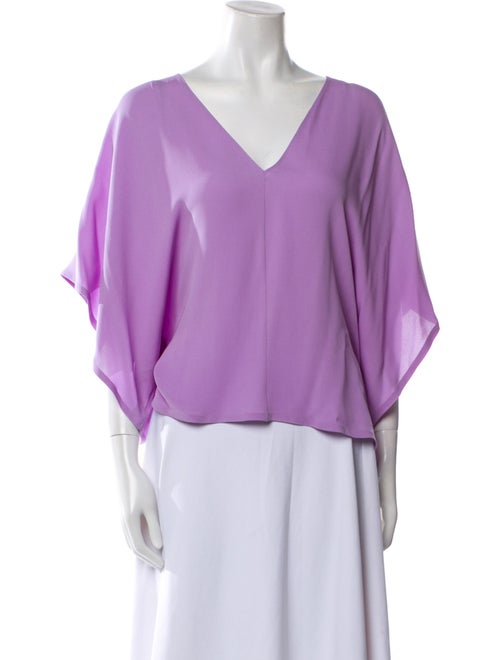 Valentino Silk V-Neck Blouse