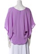 Valentino Silk V-Neck Blouse