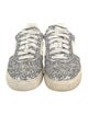 Valentino Rockstud Accents Glitter Sneakers