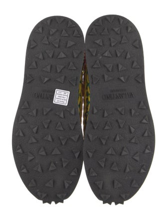Valentino Printed Braided Accents Sneakers