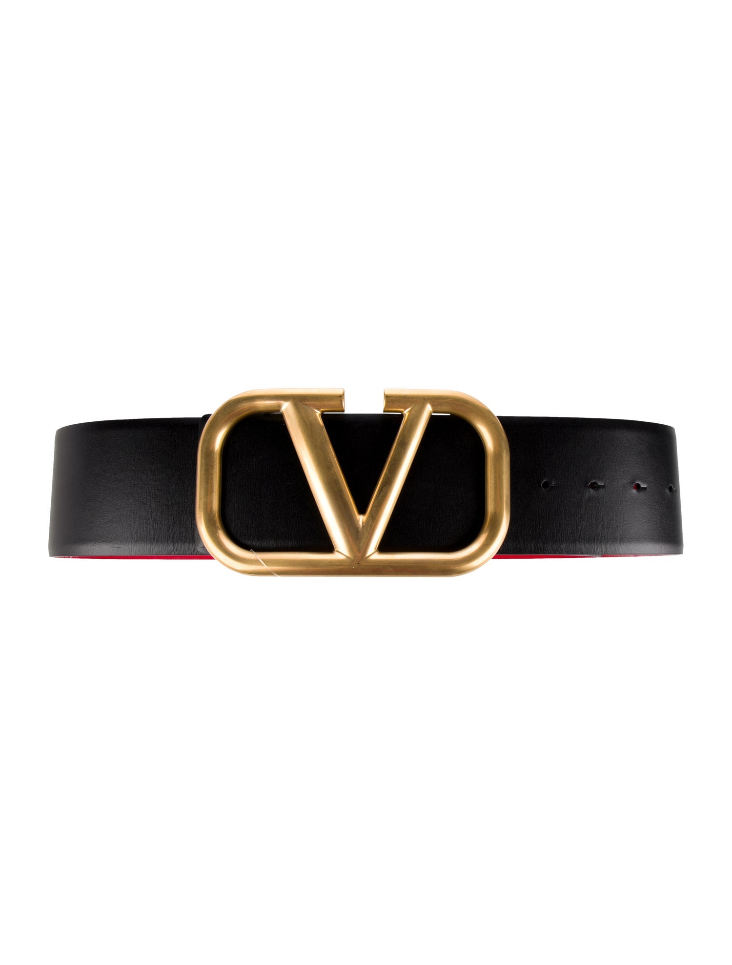 Valentino Wide Leather Waist Belt