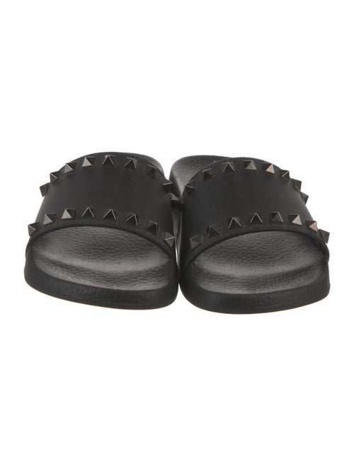 Valentino Rockstud Accents Rubber Slides