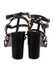 Valentino Rockstud Accents Leather Gladiator Sandals