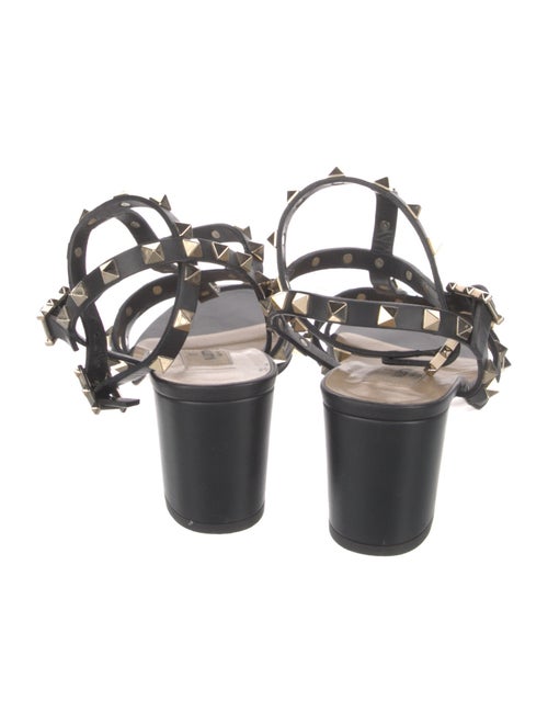 Valentino Rockstud Accents Leather Gladiator Sandals
