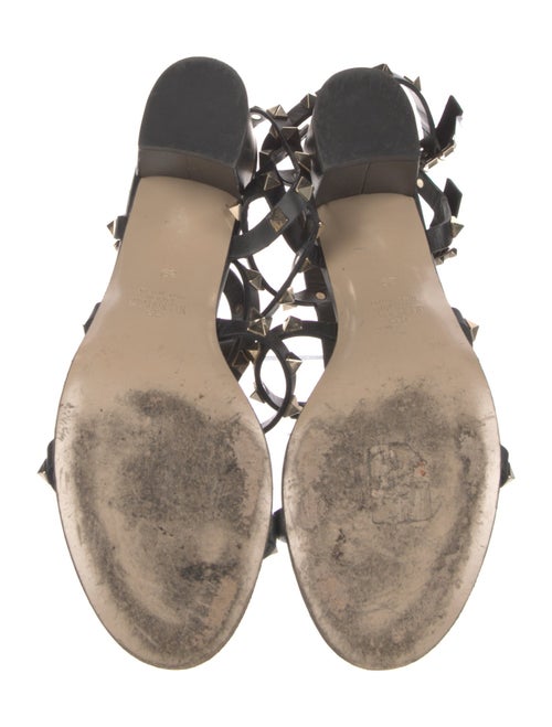 Valentino Rockstud Accents Leather Gladiator Sandals