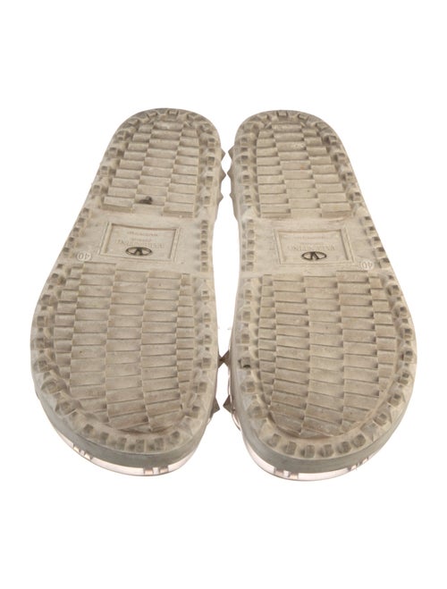 Valentino Rockstud Accents Rubber Slides