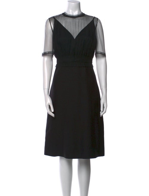 Valentino Crew Neck Midi Length Dress