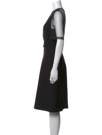 Valentino Crew Neck Midi Length Dress