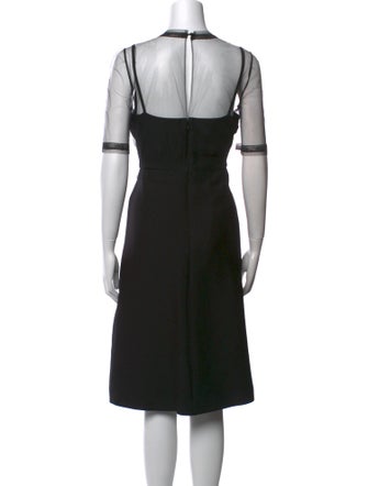 Valentino Crew Neck Midi Length Dress