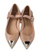 Valentino Rockstud Accents Leather Mary Jane Flats