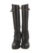 Valentino Rockstud Accents Leather Riding Boots