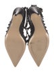 Valentino Rockstud Accents Leather T-Strap Pumps