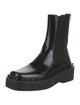 Valentino Rockstud Accents Patent Leather Chelsea Boots