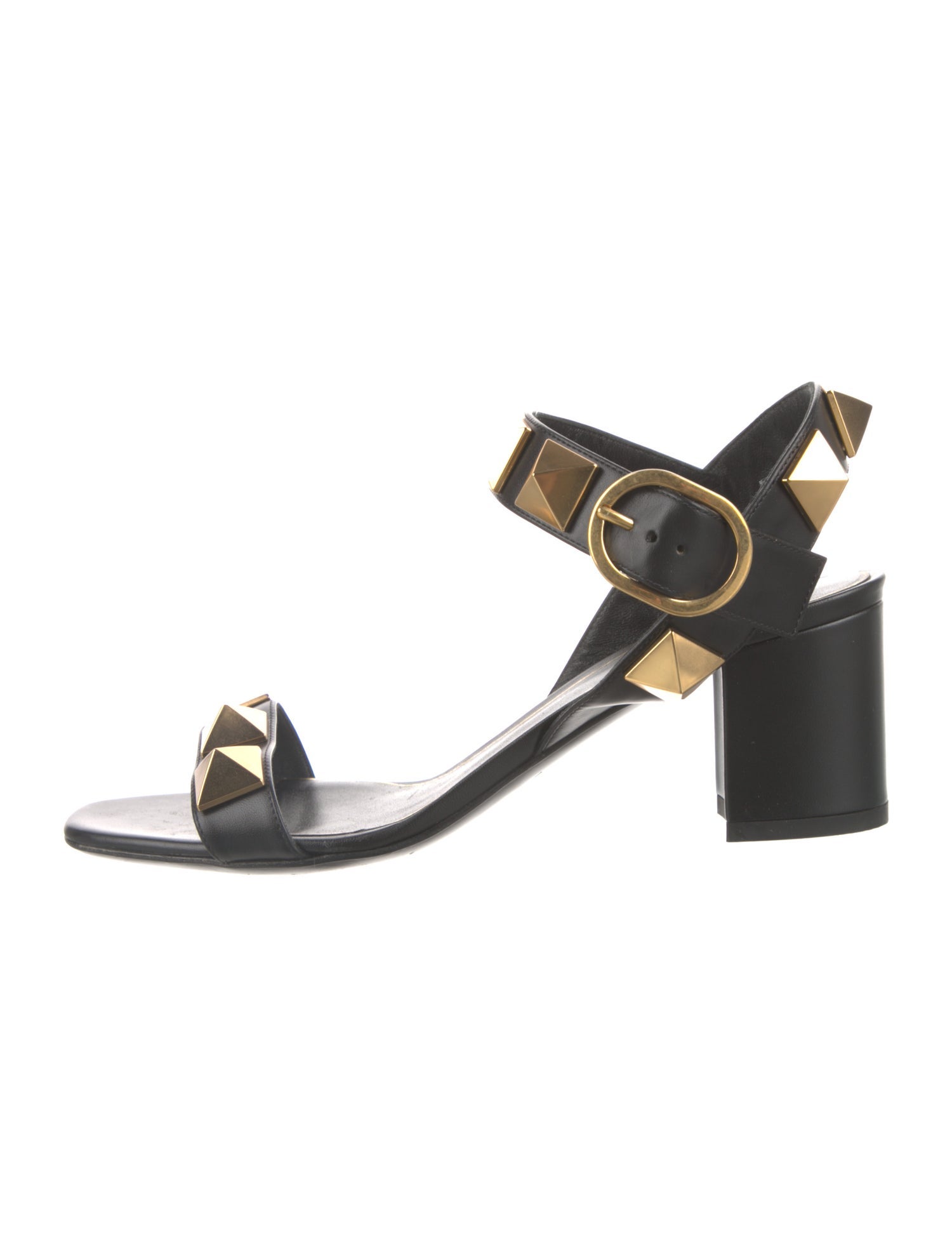 Valentino Rockstud Accents Leather Sandals