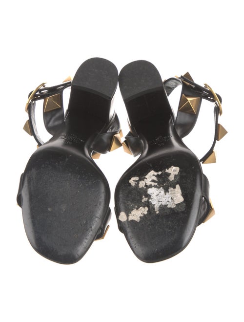 Valentino Rockstud Accents Leather Sandals
