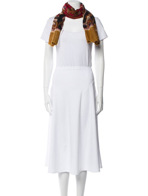 Valentino Wool Floral Print Scarf