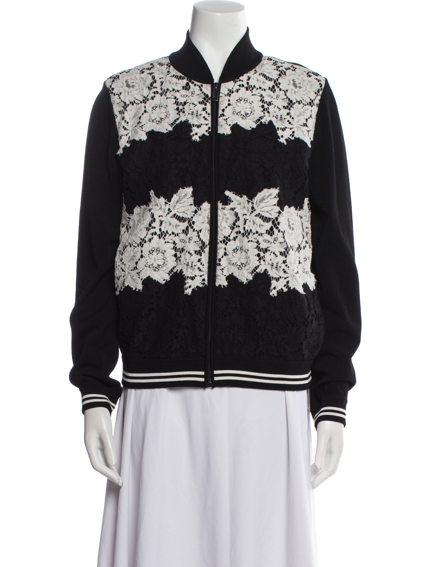 Valentino Floral Print Bomber Jacket