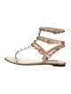 Valentino Rockstud Accents Leather Gladiator Sandals
