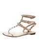 Valentino Rockstud Accents Leather Gladiator Sandals