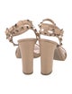 Valentino Rockstud Accents Leather Sandals