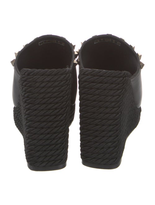 Valentino Rockstud Accents Leather Espadrilles