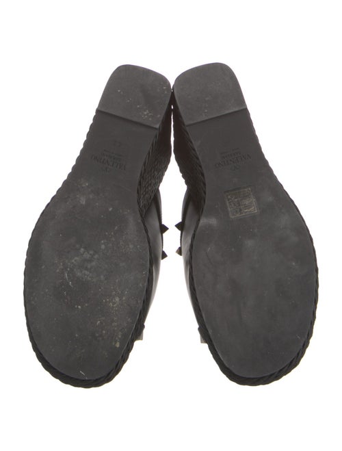 Valentino Rockstud Accents Leather Espadrilles