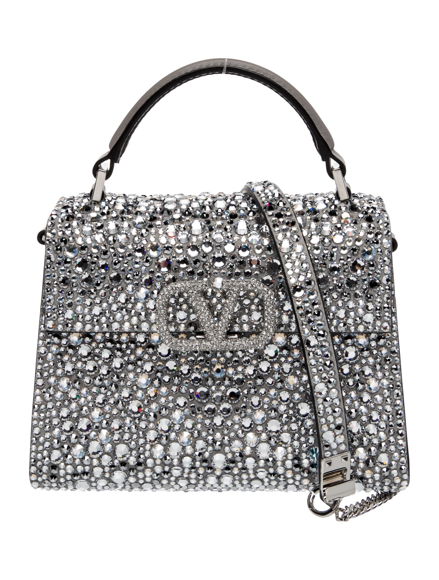 Valentino Crystal Top Handle Bag w/ Tags