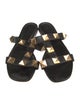 Valentino Rockstud Accents Leather Slides