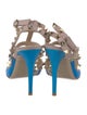 Valentino Rockstud Accents Leather T-Strap Pumps