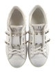 Valentino Rockstud Accents Leather Sneakers
