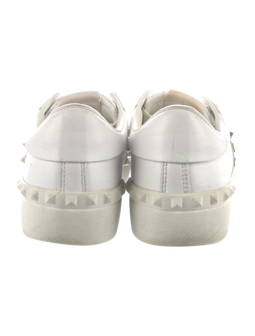 Valentino Rockstud Accents Leather Sneakers